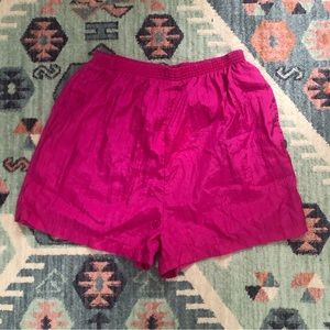 Pink windbreaker shorts!